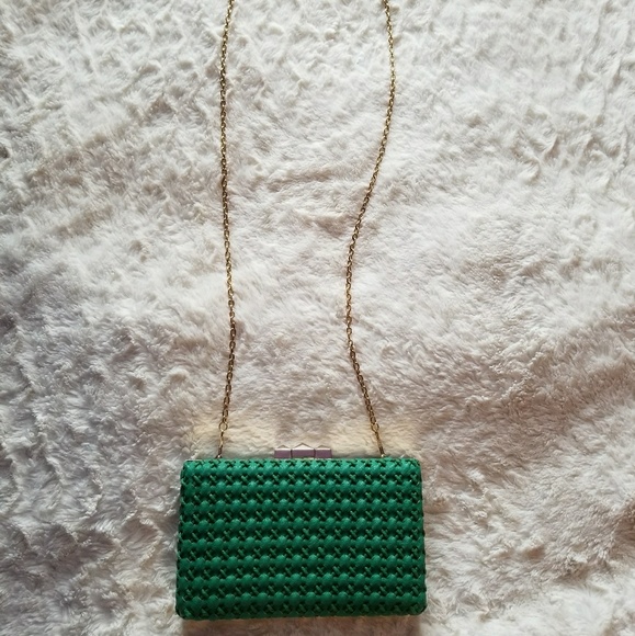 Green Clasp Shoulder Purse/Clutch - Picture 5 of 6
